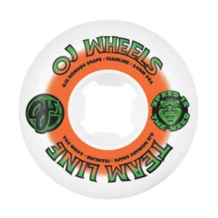 OJs Team Line Original White/Orange/Green Nomads 95A Wheels 54mm
