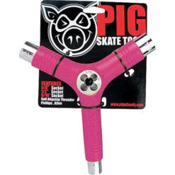 Pig Skate Tool With Rethreader - Pink