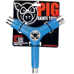Pig Skate Tool With Rethreader - Blue