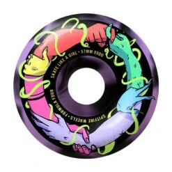 Spitfire F4 Skate Like A Girl Classic Black Lavender 99A Wheels 57mm